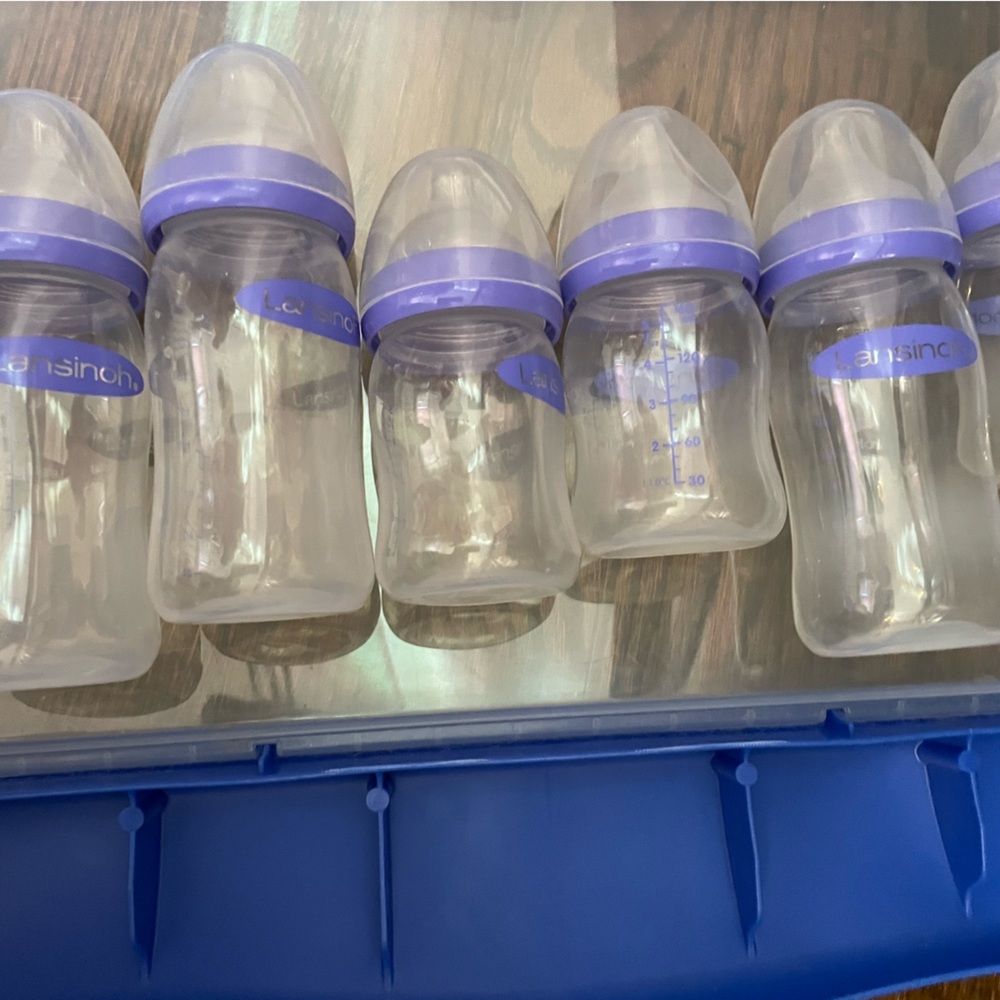 6 lansinoh bottles